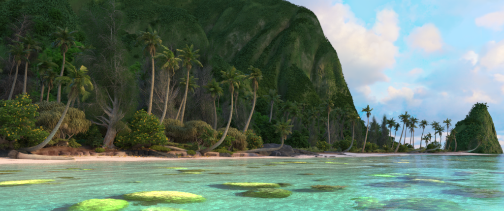 Rendering the Moana Island Scene Part 2: A production scene from a ...